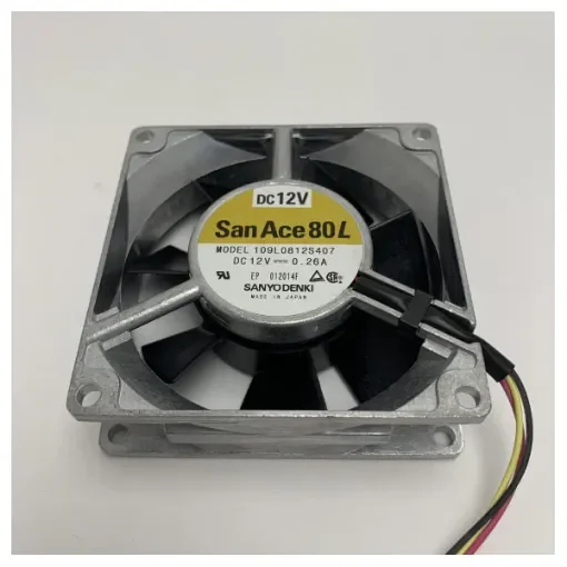 Furuno X-Band Radar Fan Motor 12V DC 0.26A Sanyo Denki San Ace 80L Cooling Fan product image
