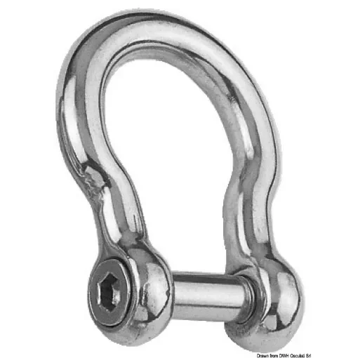 Bow shackle with Allen-head recessed pin product image