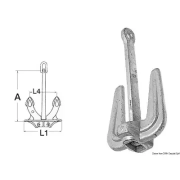 Osculati - Hall anchor 10 kg - 01.142.10 product image