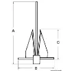 Osculati - Danforth SS anchor 15 kg - 01.146.15 product image