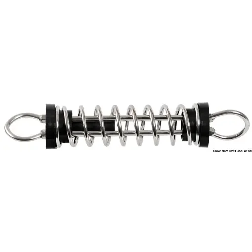 Polished stainless steel mooring spring product image