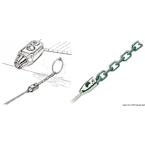Osculati - Chain/line adapter 10/6 mm - 01.230.01 product image