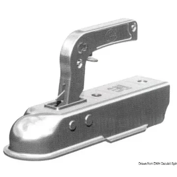Osculati - Square tow hook 50 mm 1300 kg - 02.010.66 product image
