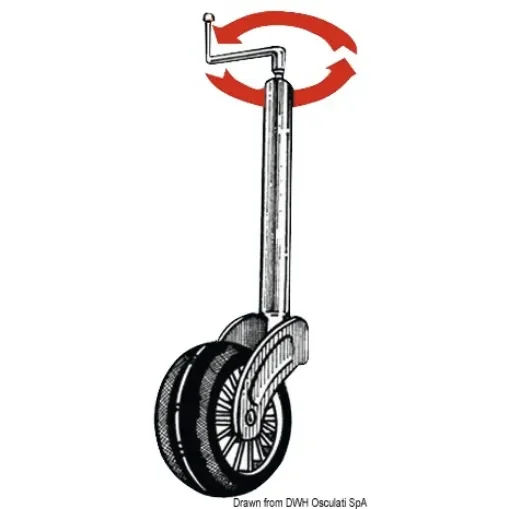 Osculati - Height-adjustable front wheel 48 mm - 02.014.57 product image