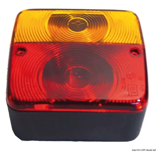 Osculati - RIGHT rear light 3 functions 2 bulbs - 02.021.05 product image