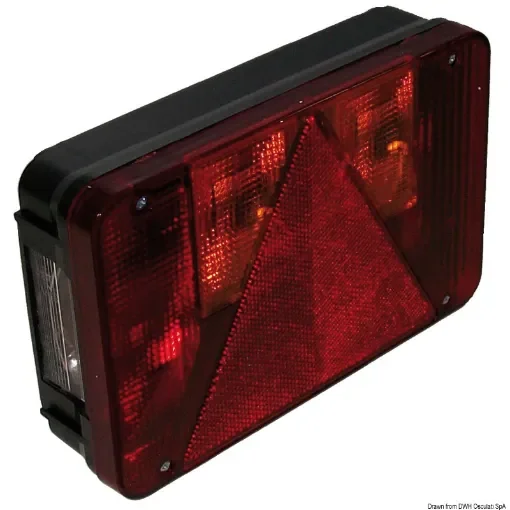Osculati - RIGHT rear light 5 functions 4 bulbs - 02.021.10 product image