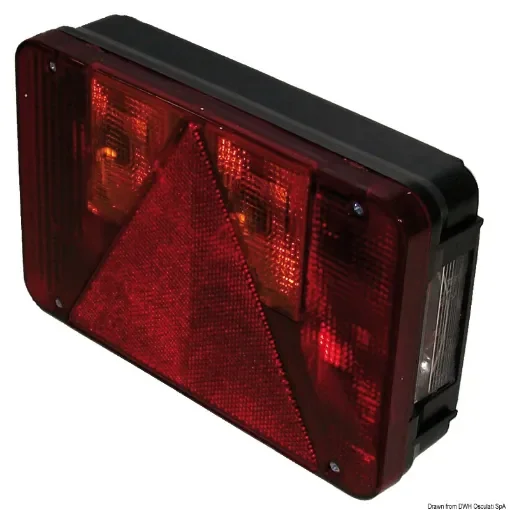 Osculati - LEFT rear light 5 functions 4 bulbs - 02.021.11 product image
