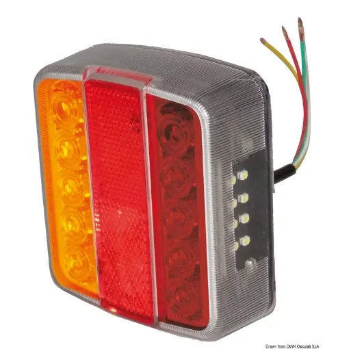 Osculati - RIGHT/LEFT rear LED light, 4-light - 02.022.12 product image