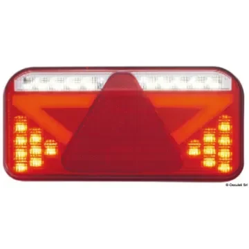 Osculati - Fanale post. LED dx con catadriotto triangolare 6 funz. - 02.022.30 product image