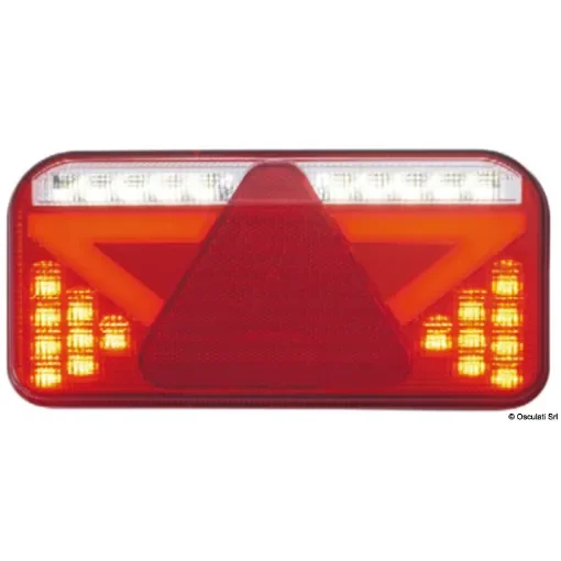 Osculati - Fanale post. LED dx con catadriotto triangolare 6 funz. - 02.022.30 product image
