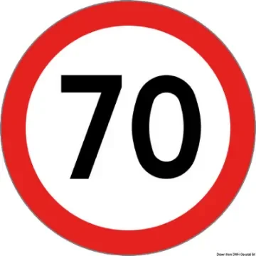 Osculati - Type-approved self-adhesive speed disc 70 Km/h - 02.023.40 product image