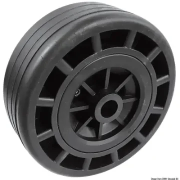 Osculati - Wheel w/technopolymer core rubber coating &amp;#216;195mm - 02.029.44 product image
