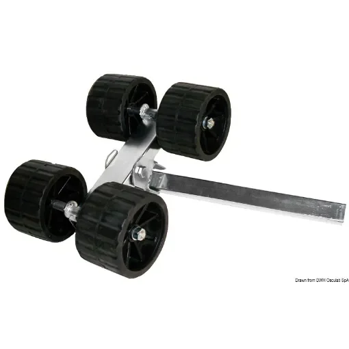 Osculati - Swinging roller 4-roller straight 40 mm - 02.031.40 product image