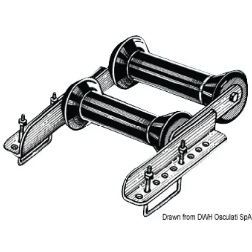 Osculati - Rear swinging double roller 60 mm - 02.040.69 product image