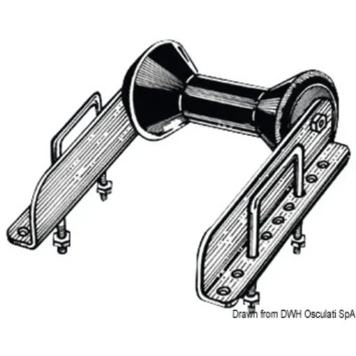 Osculati - Rear swinging single roller 60 mm - 02.040.71 product image