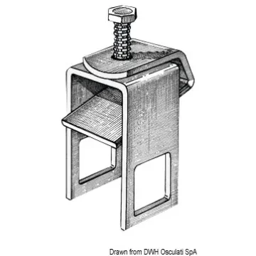 Osculati - Mounting bracket for roller 30 x 50 mm - 02.040.82 product image