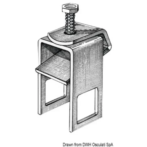 Osculati - Mounting bracket for roller 30 x 50 mm - 02.040.82 product image