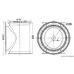 Osculati - LEWMAR tunnel for stern thruster &amp;#216; 140 mm - 02.043.01 product image
