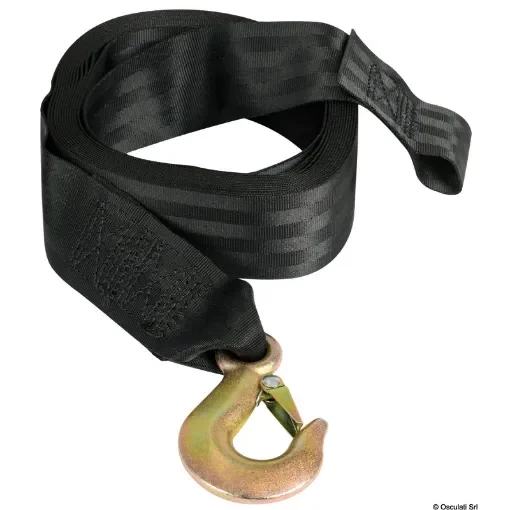 Osculati - 10 m nylon winch strap+shackle - 02.090.03 product image
