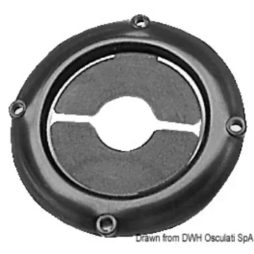 Osculati - Fairlead ring nut, black - 03.408.00NE product image