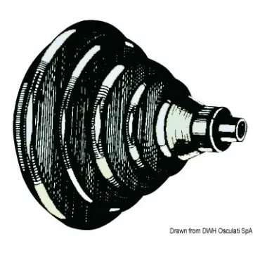 ABS cable ring gland with rubber bellows product image