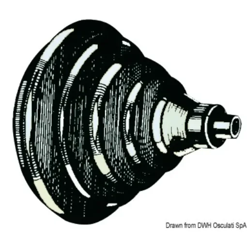 ABS cable ring gland with rubber bellows product image