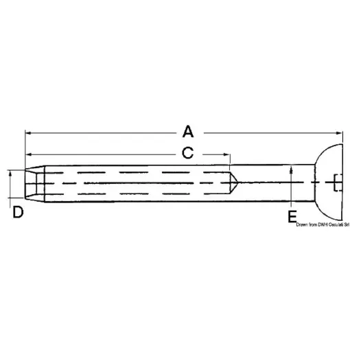 Press-fitting cable terminals with ball head, made of AISI 316 stainless steel product image