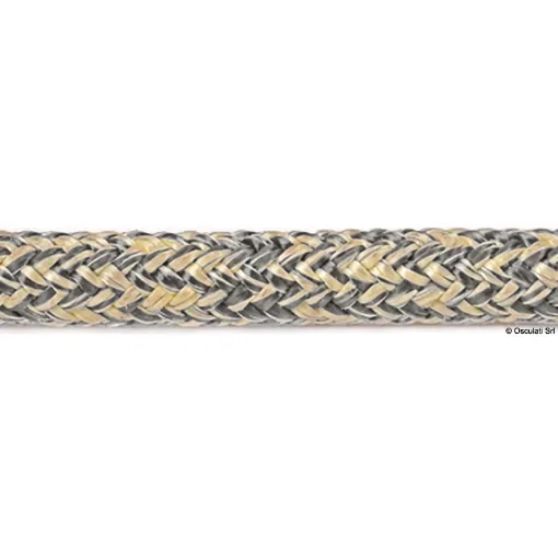 Osculati - Kevlar and polyester double braid yellow-gray 10mm - 06.411.10GR product image