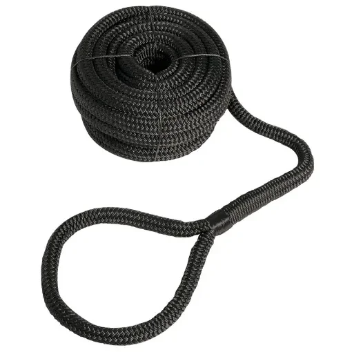 Osculati - Mooring line with eye black 24 mm x 15 m - 06.444.99 product image