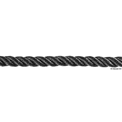 Osculati - 3-strand black Polypropylene rope 10 mm - 06.486.10 product image