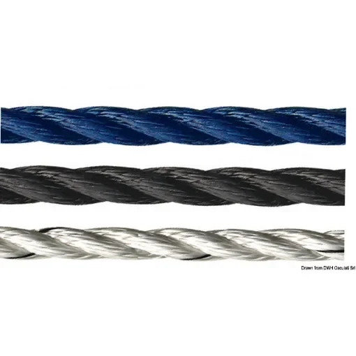 Osculati - Marlow polyester mooring line black 10 mm - 06.482.10 product image