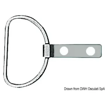 Osculati - Stainless steel ring with plate - 06.506.50 product image