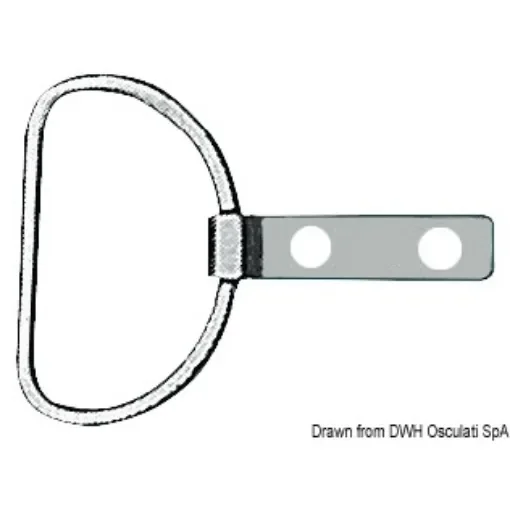 Osculati - Stainless steel ring with plate - 06.506.50 product image