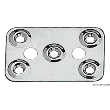 Osculati - Plate for belt fixing 62 x 40 mm - 06.709.02 product image