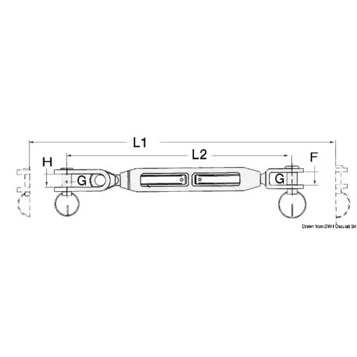 Osculati - Articulated jaw left 7/16&amp;quot; - 07.204.04 product image