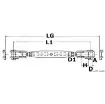Osculati - Turnbuckle w. 2 articulated jaws AISI 316 12 mm - 07.195.12 product image