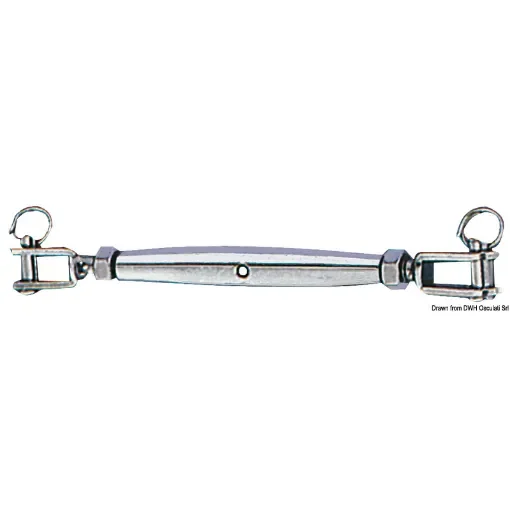 Osculati - Turnbuckle w. two fixed jaws AISI 316 4 mm - 07.197.04 product image