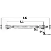 Osculati - Turnbuckle w. two fixed jaws AISI 316 5 mm - 07.197.05 product image