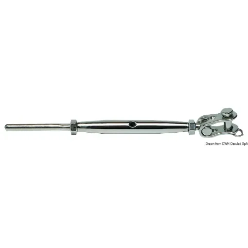 Osculati - Turnbuckle w. articulated jaw AISI 316 10 mm - 07.202.10 product image