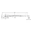 Osculati - Turnbuckle w. articulated jaw AISI 316 6 mm - 07.202.06 product image