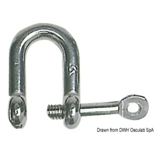 Osculati - U-shackle AISI 316 with captive pin 6 mm - 08.220.06 product image