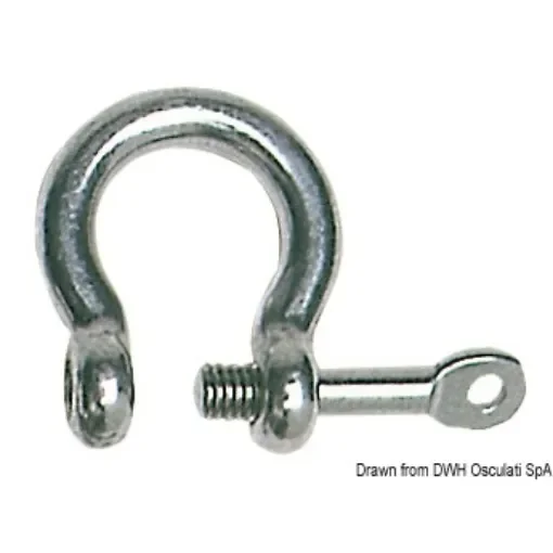 Osculati - Bow schackle with captive pin AISI 316 8 mm - 08.221.08 product image