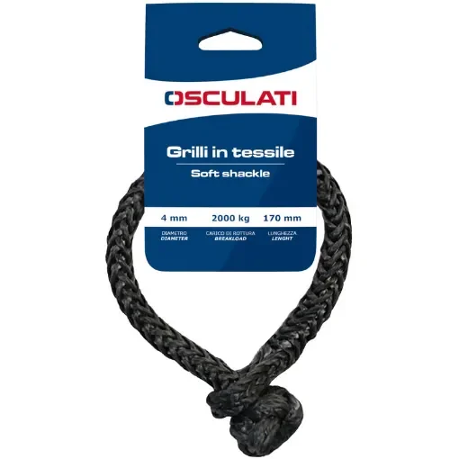Osculati - Soft shackle high strenght grey 3 mm (set 2pcs) - 08.300.03 product image