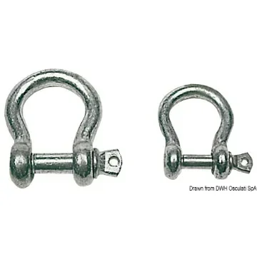 Osculati - HDG steel bow shackle 8 mm - 08.329.08 product image