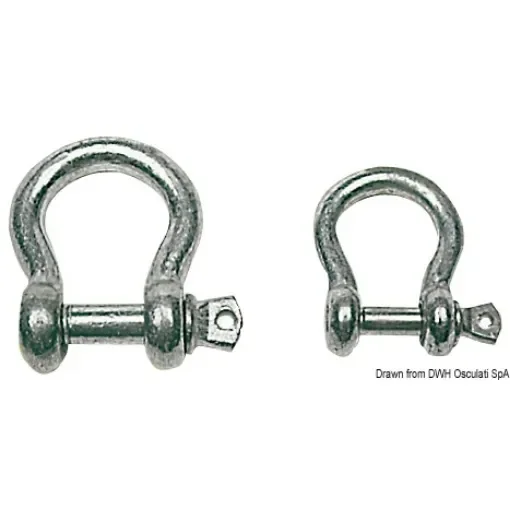 Osculati - HDG steel bow shackle 8 mm - 08.329.08 product image