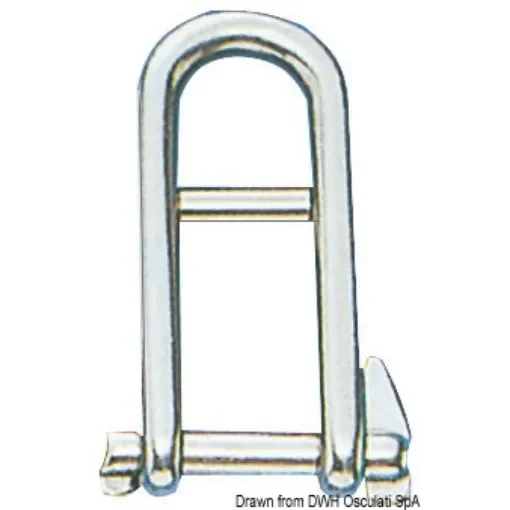 Osculati - Shackle w. locking pin and stop bar AISI 316 8 mm - 08.764.08 product image