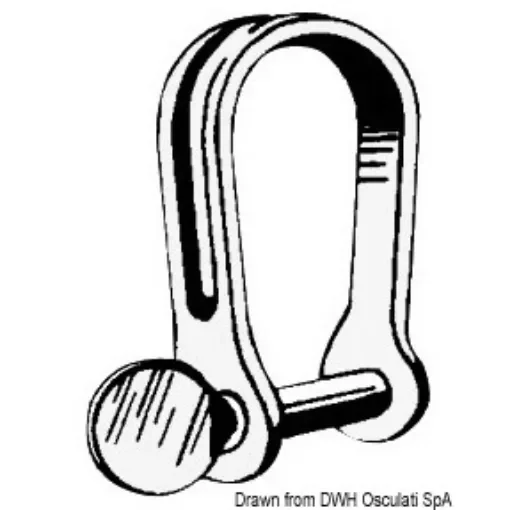 Osculati - SS short strip shackle 6 mm - 08.765.06 product image