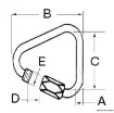 Osculati - Delta SS snap-hook w. screw opening 6 mm - 08.875.06 product image