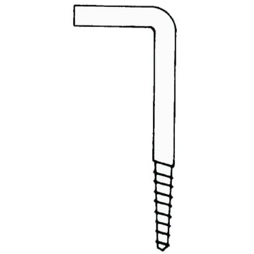 Osculati - SS square screw hooks 32 x 3 mm Blister packaging 10 pcs. - 09.035.01 product image