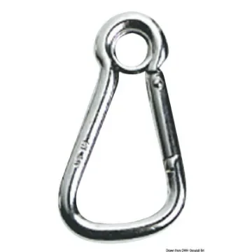 Osculati - Carabiner hook AISI 316 w. eye large opening 23 mm - 09.178.12 product image